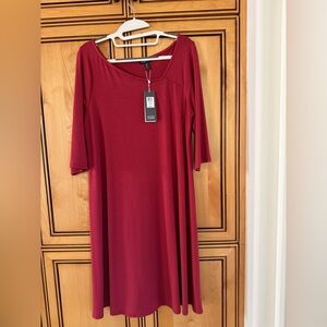 Eileen Fisher Viscose Jersey Asymmetrical Dress